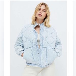 Blank NYC Sun Bleached Quilted Jacket | size small